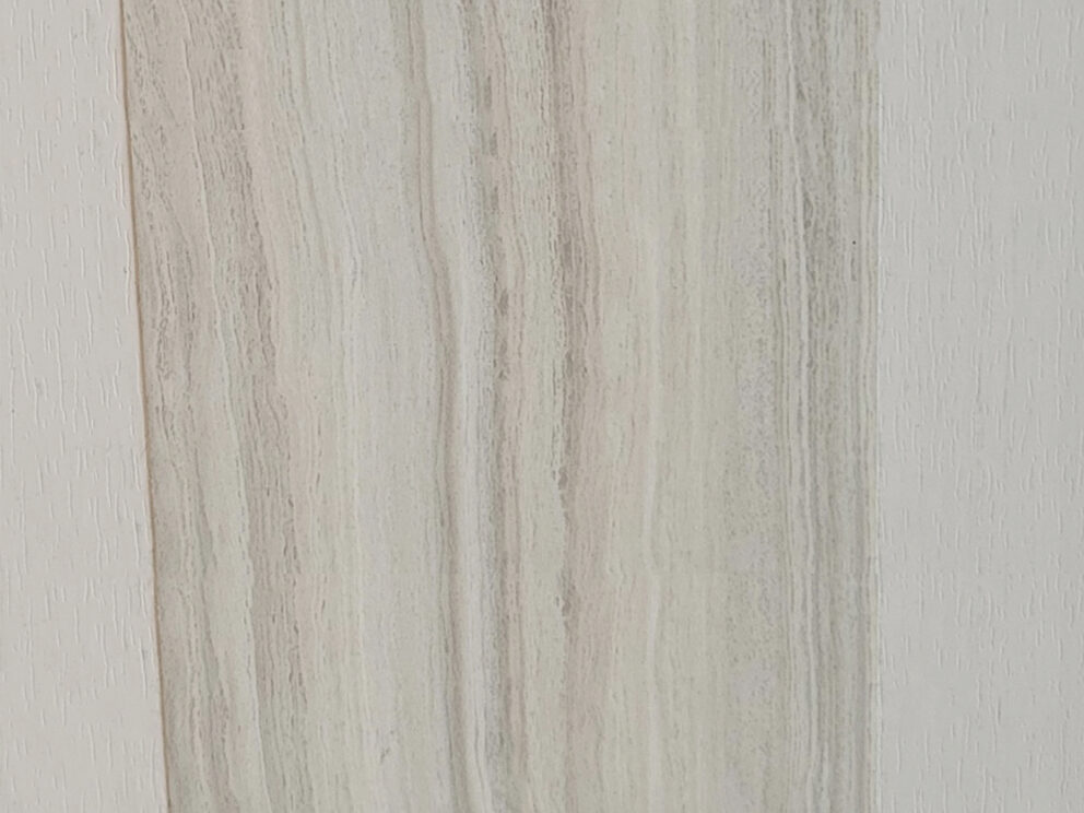 Living room accent wall: Alabaster + Crystal Quartz